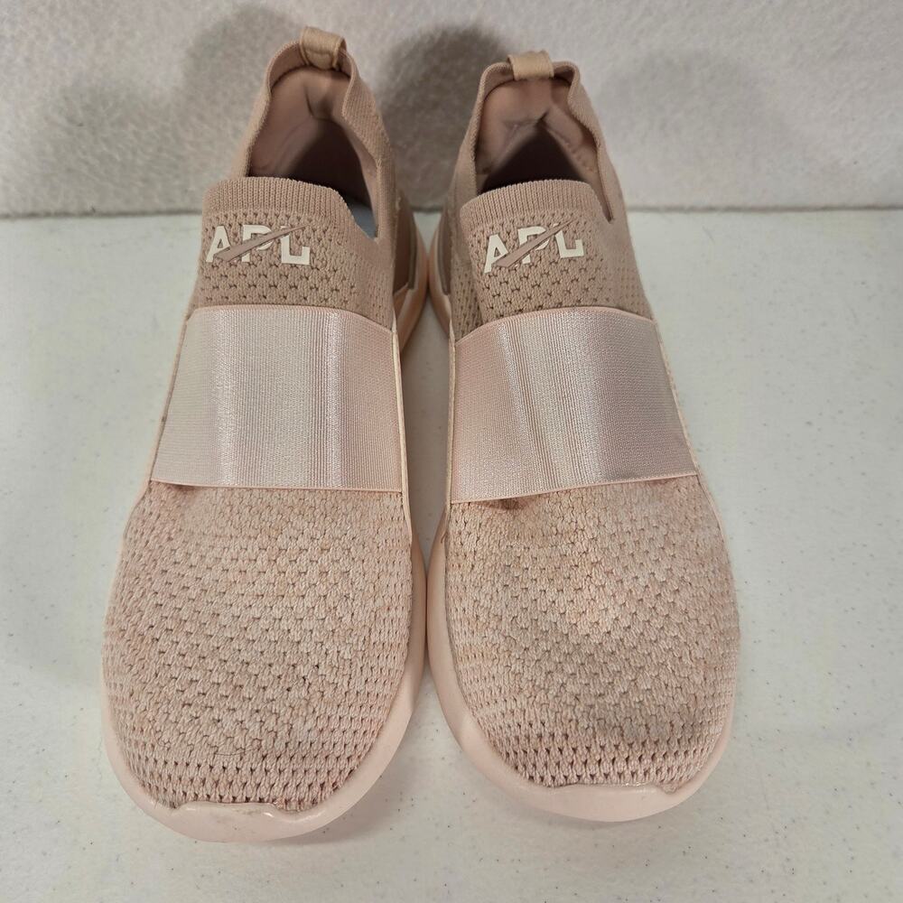 APL TechLoom Bliss Sneakers Knit Slip On Athletic Shoes Pink Womens US 5.5 NWOT - Picture 2 of 10